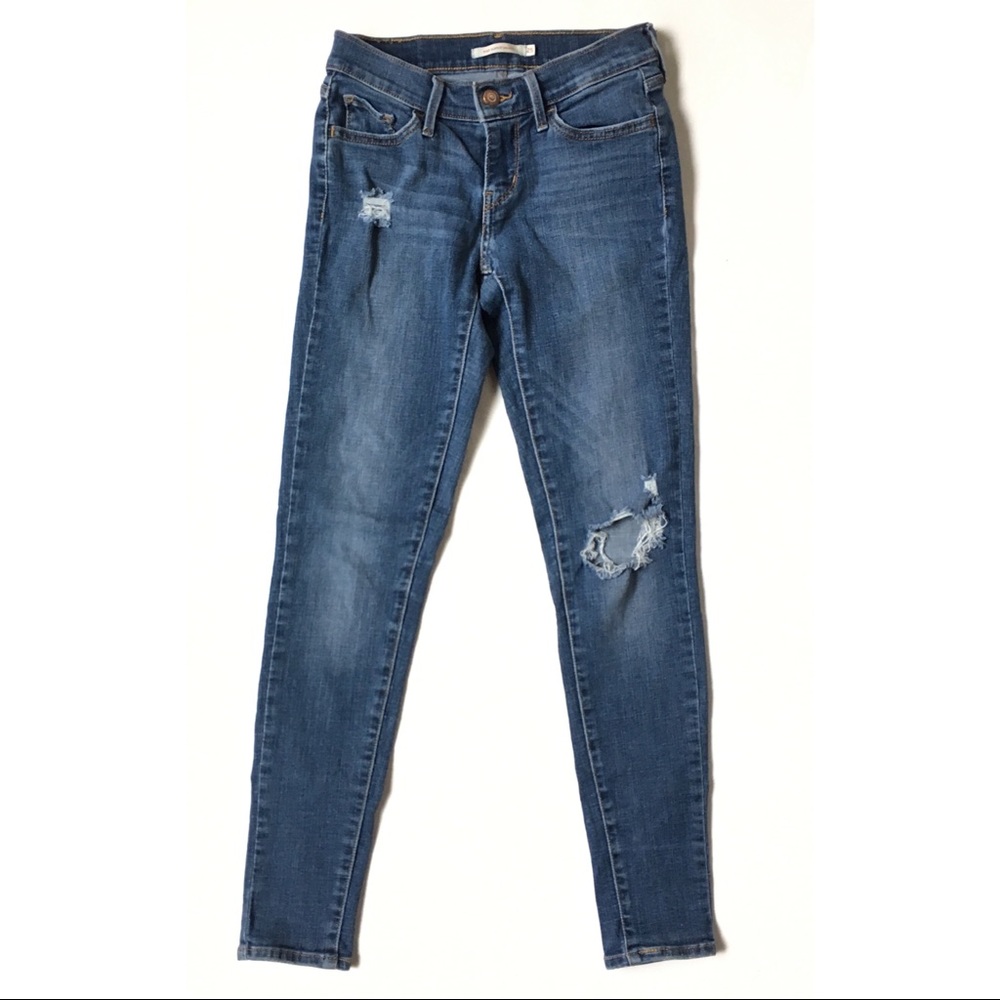 Levi’s | Super Skinny Distressed Jeans